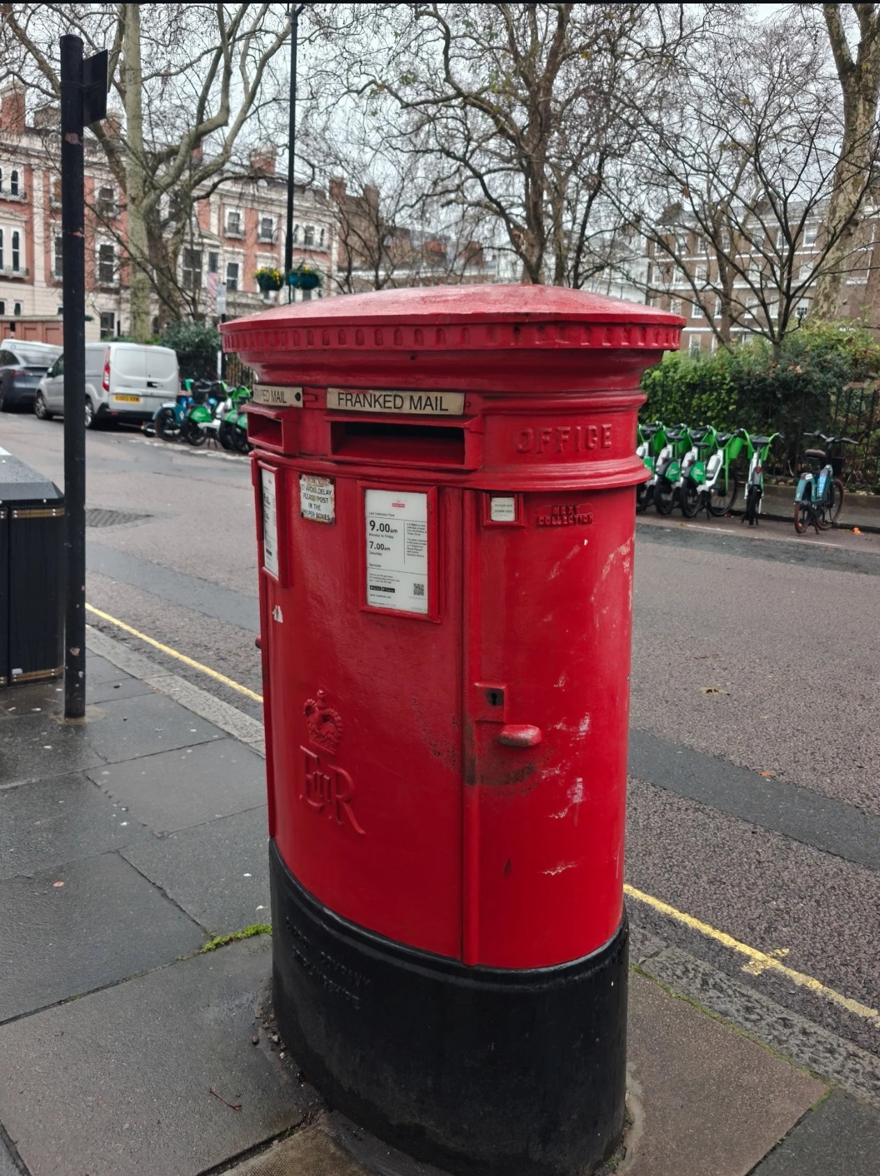 Manchester Square, City of Westminster, Queen Elizabeth II, Pillar Box
