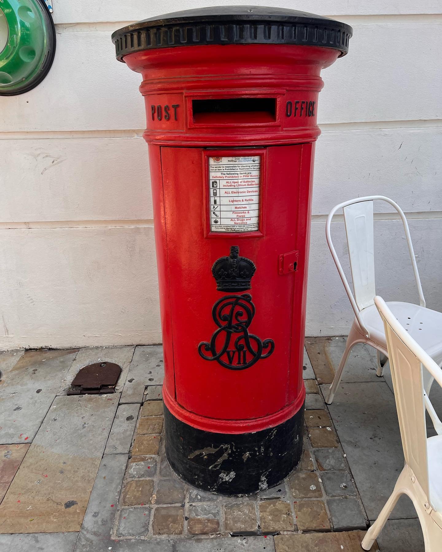 Grands Casemates Square, Gibraltar, King Edward VII, Pillar Box