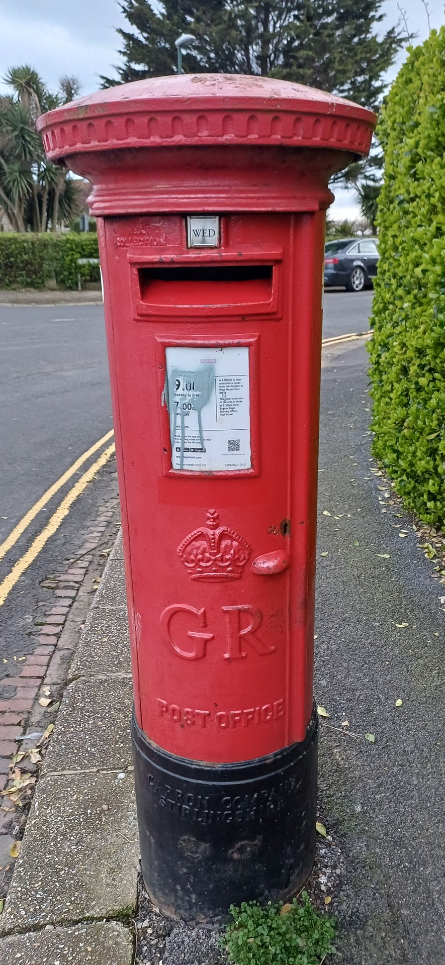 Postbox: Nyewood Lane, Arun, Arun, West Sussex