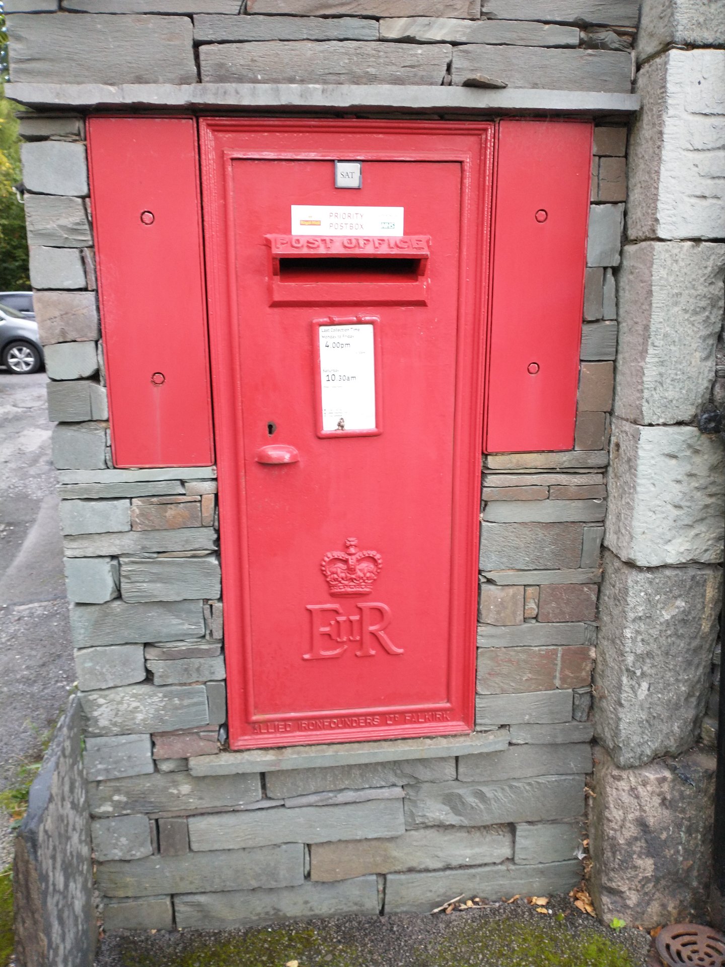 Red Lion Square, Grasmere, Queen Elizabeth II, Wall Box
