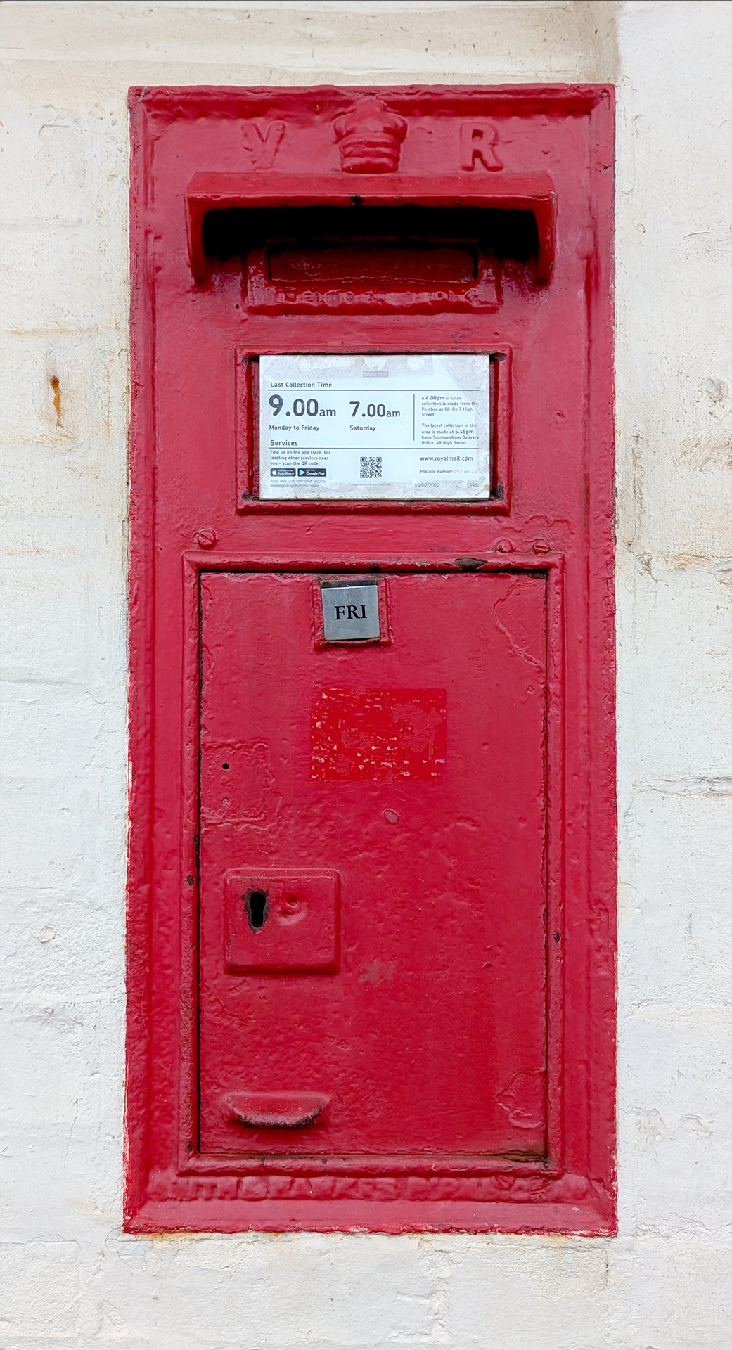 Station Approach, Saxmundham, Queen Victoria, Wall Box