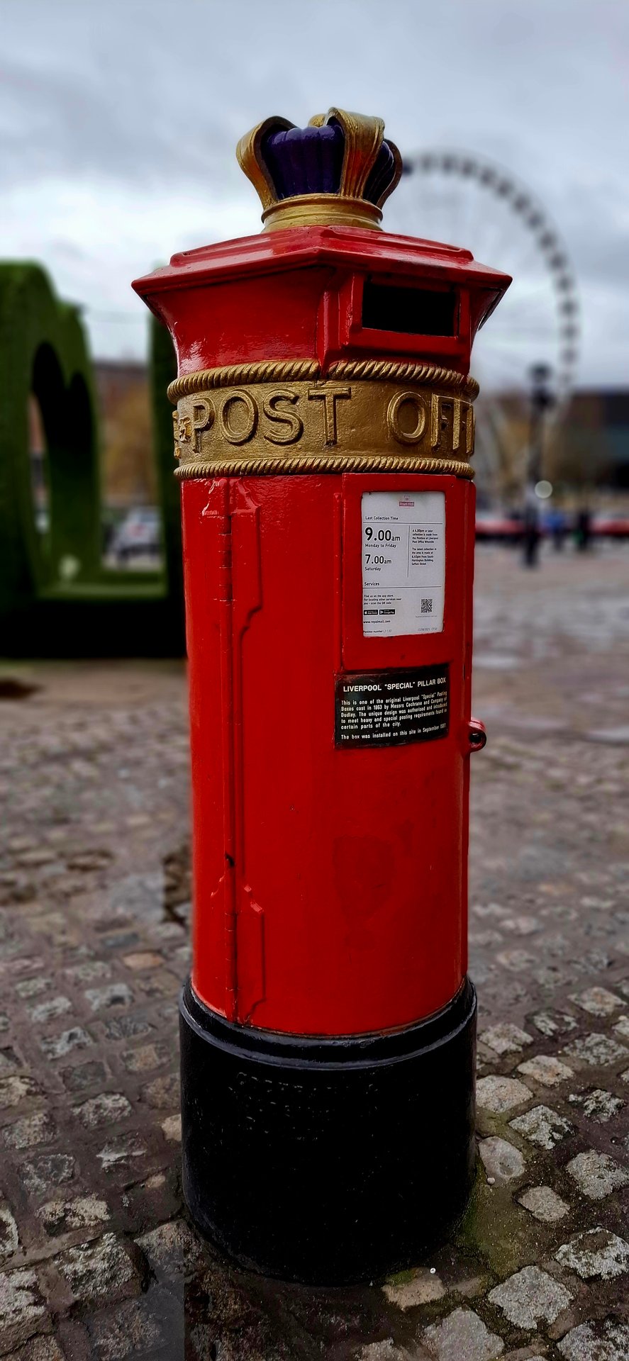 Liverpool Special Pillar Box, Salthouse Quay, Liverpool, Queen Victoria, Pillar Box