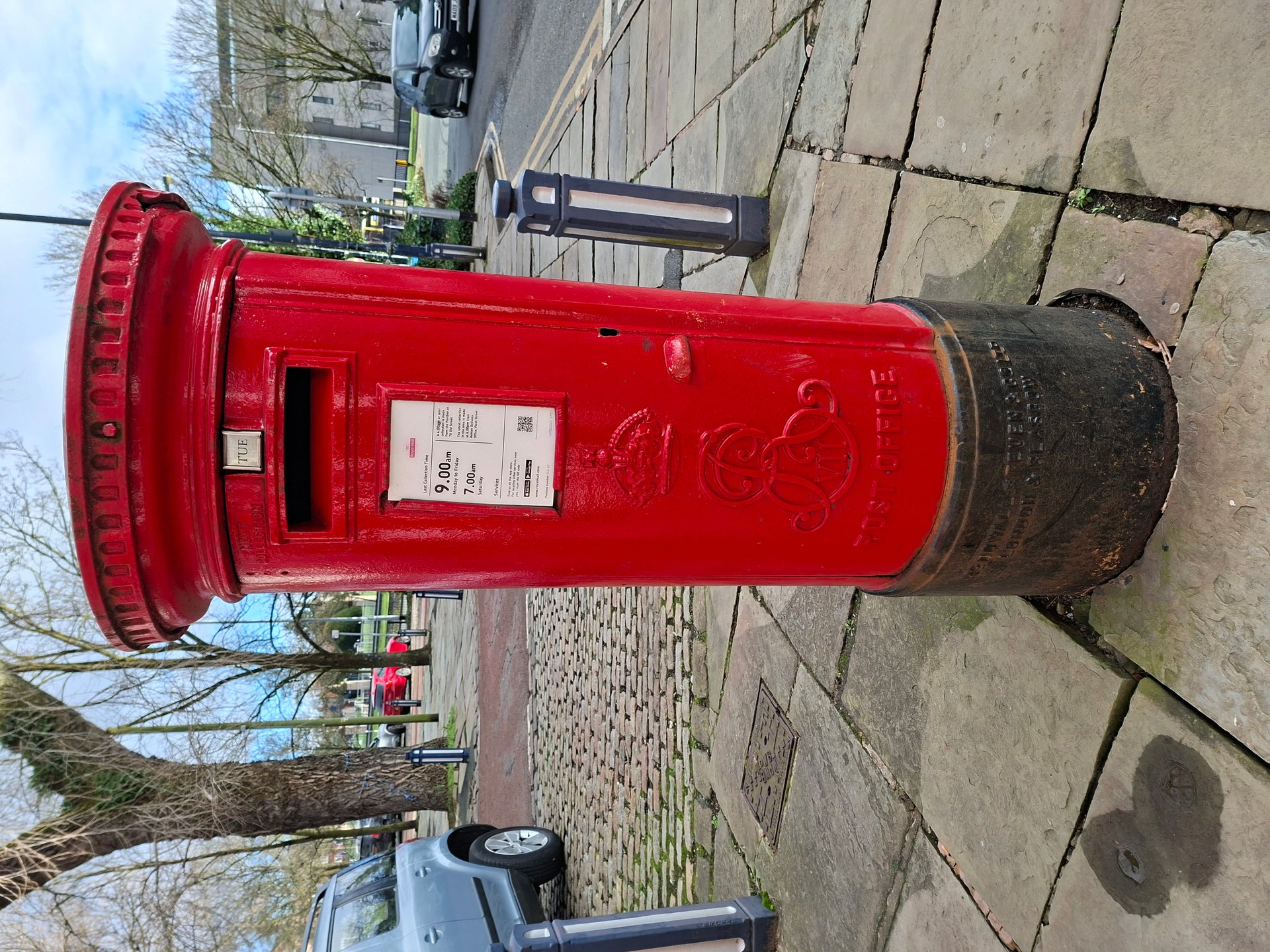 Stamford Street Central, Ashton-under-Lyne, King Edward VII, Pillar Box