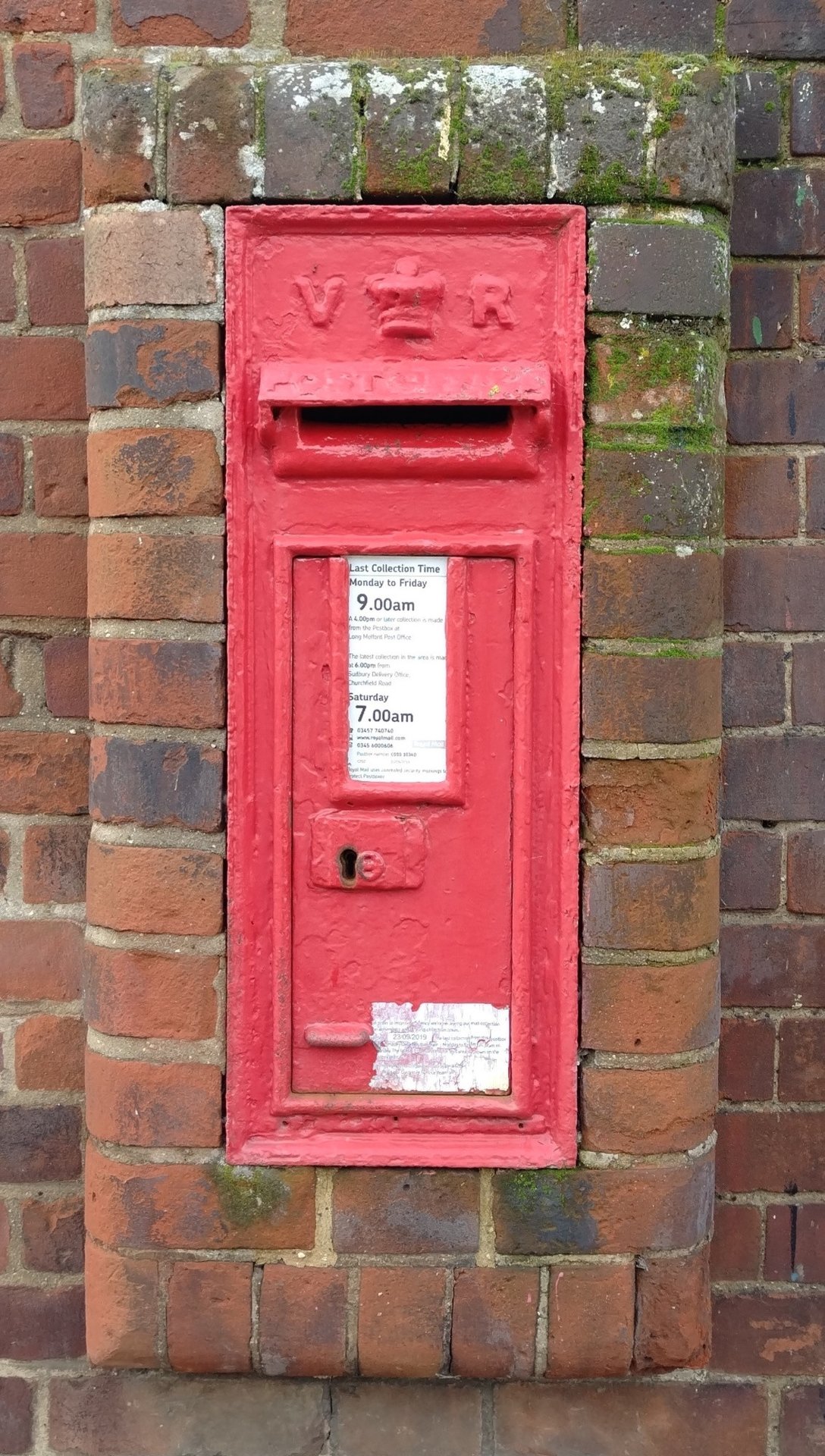 Little St Mary's, Long Melford, Queen Victoria, Wall Box