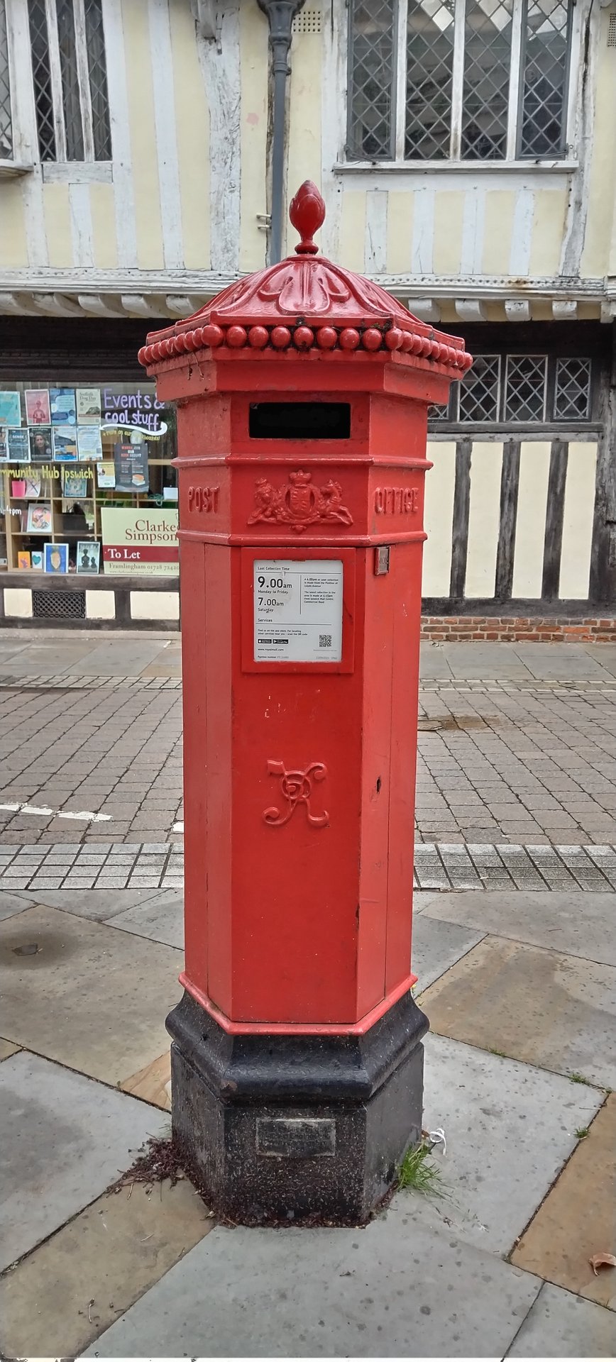 Silent Street, Ipswich, Queen Victoria, Pillar Box